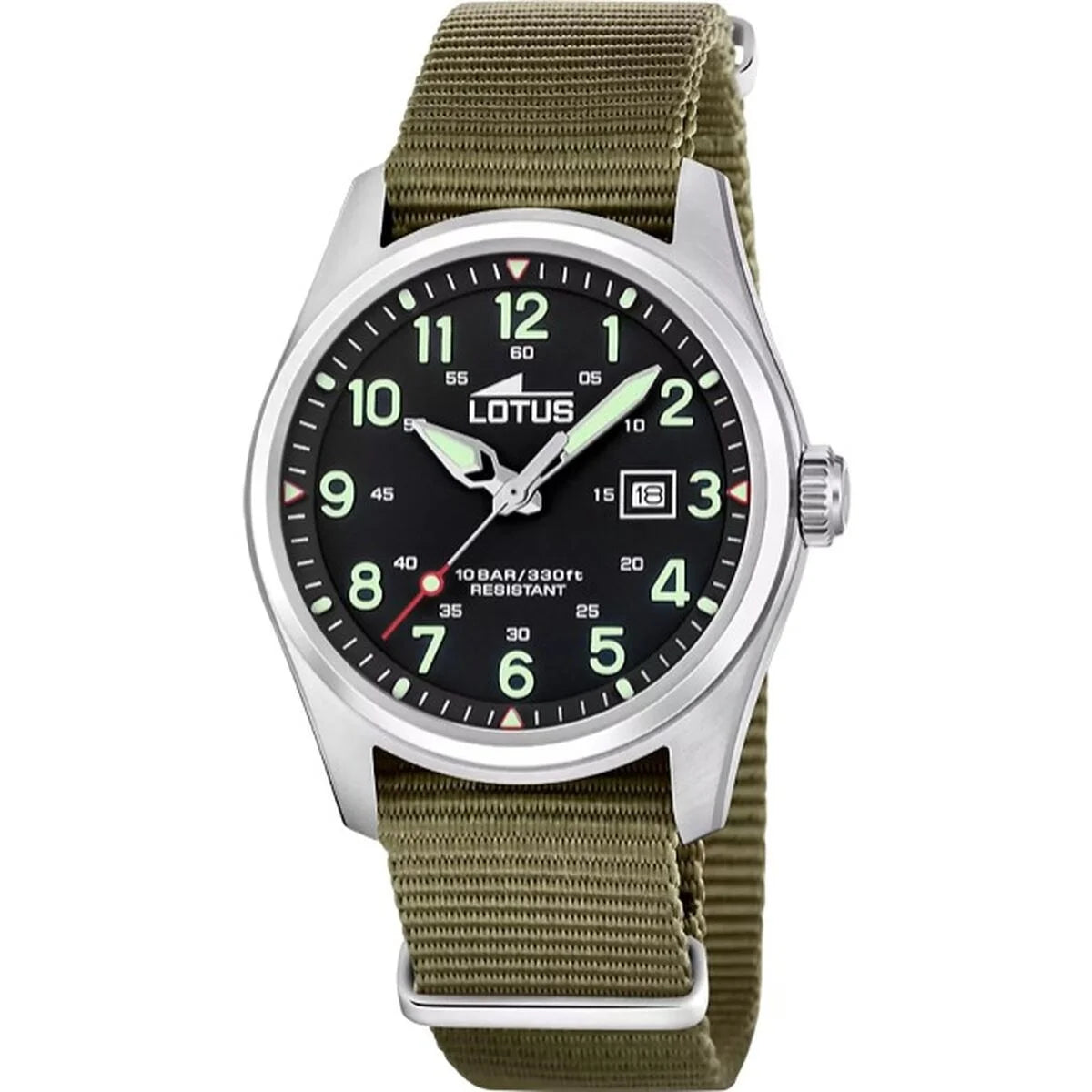 Lotus 19055/4 Herrenuhr – Schwarz/Khaki
