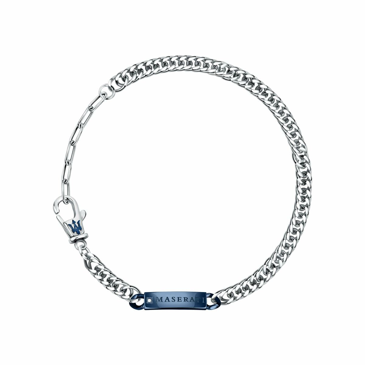 Maserati Armband – Herren Edelstahl Armreif Grau