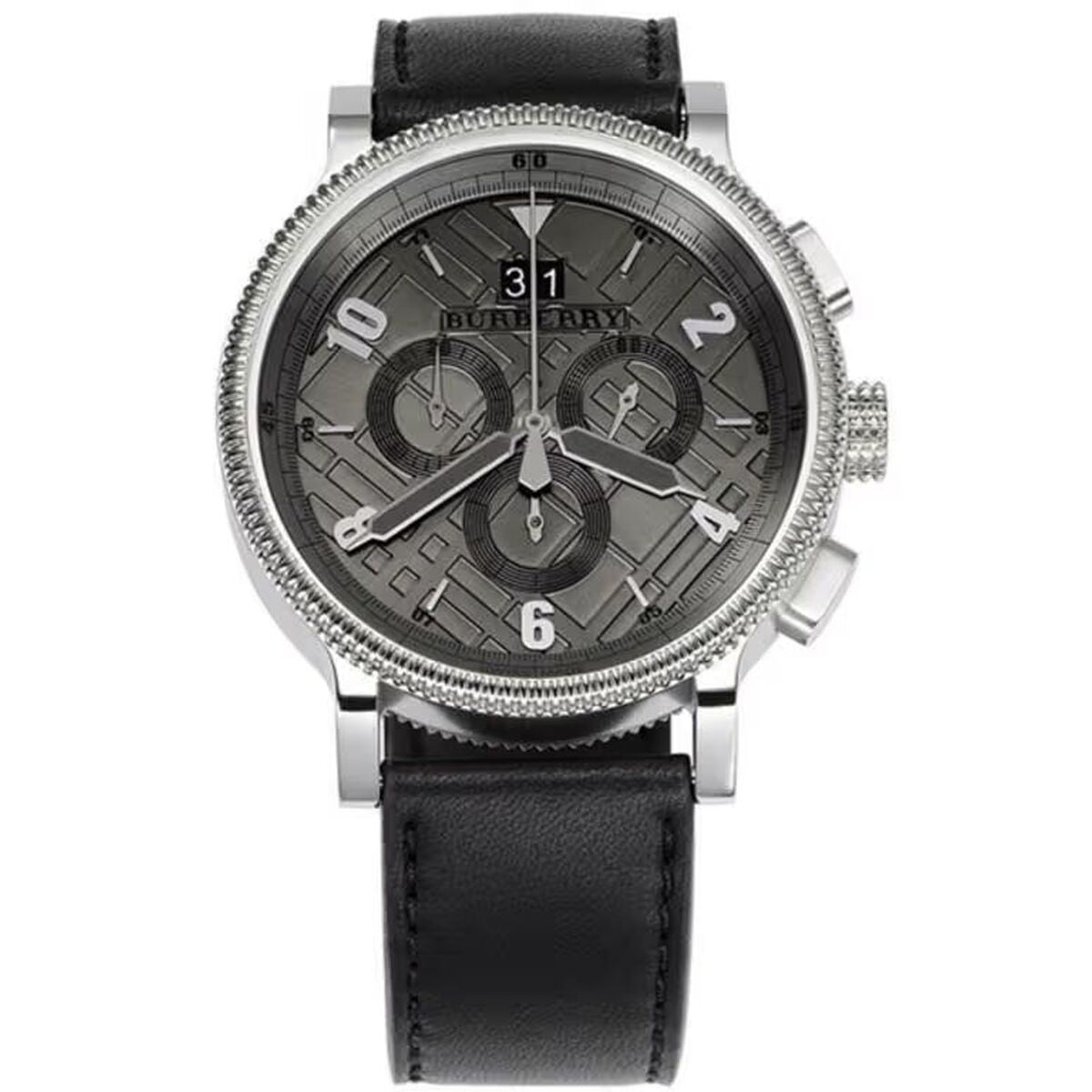 Burberry BU7683 Herrenuhr 42 mm Edelstahl Leder