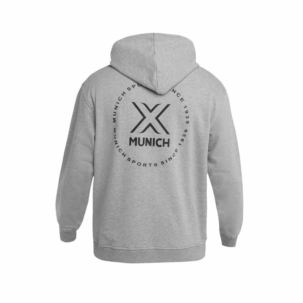 Munich Herren Sweater mit Kapuze Hellgrau – Bequem - Sport & Freizeit
