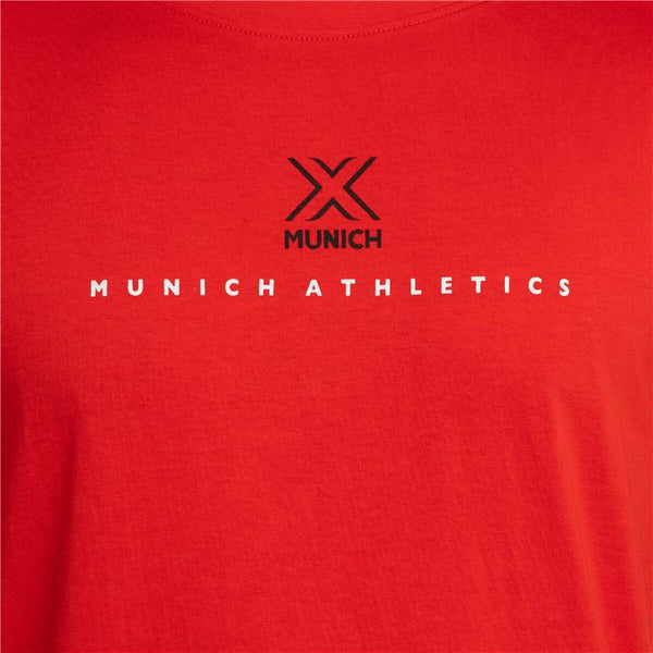 Munich Sport T-Shirt Rot aus atmungsaktivem Material - & Freizeit