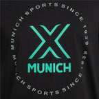 Munich Sport T-Shirt Schwarz für Herren aus atmungsaktivem Material - & Freizeit