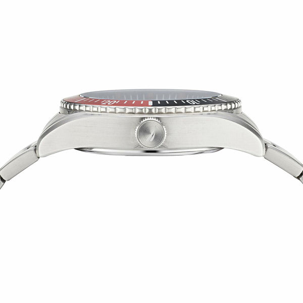 Nautica Herren Armbanduhr Sportlich Edelstahl Blau - Mode & Accessoires