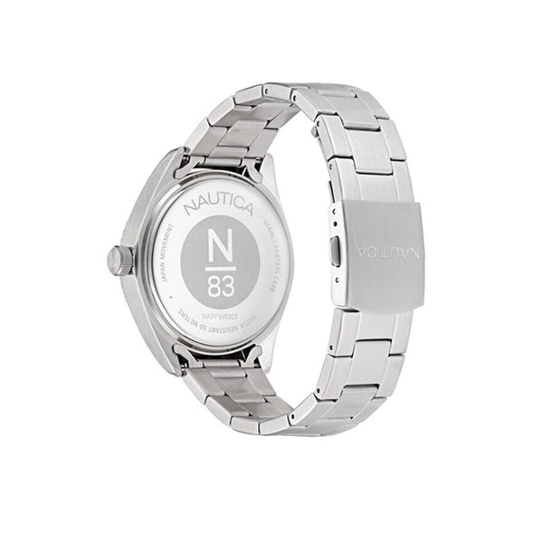 Nautica Herrenuhr – Multifunktionale Armbanduhr Silberfarben - Mode & Accessoires