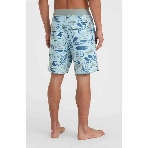 O’Neill Badehose Hyperfreak Mysto Scallop Blau für Herren - Sport & Freizeit