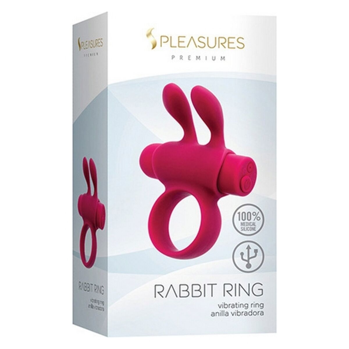 Pleasures Rabbit Penisring Rosa für aufregendes
