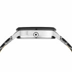 Police Herrenuhr 36 mm Grau Edelstahl Schwarz Leder - Mode & Accessoires