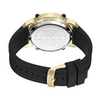 Police Herrenuhr 50 mm Gold Edelstahl Schwarz Elegant - Mode & Accessoires