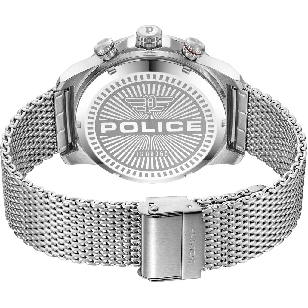 Police Herrenuhr Edelstahl Grau 44 mm Elegant - Mode & Accessoires