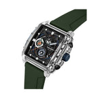 Police Herrenuhr Schwarz 42 mm Elegantes Lederarmband - Mode & Accessoires