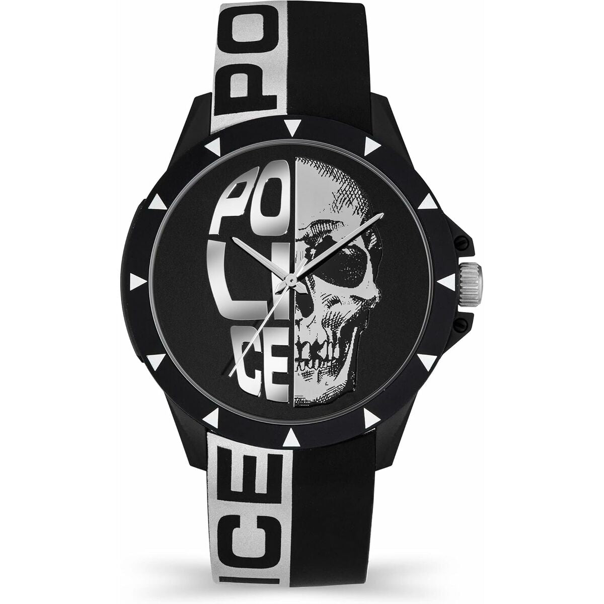 Police Herrenuhr Sketch 40 mm mit Totenkopf-Design - Mode & Accessoires