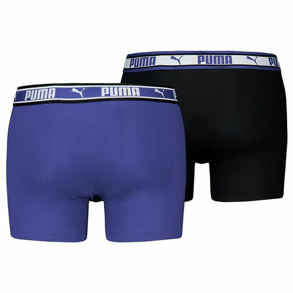 Puma Herren Boxershorts Blau – 2er-Pack - Mode & Accessoires