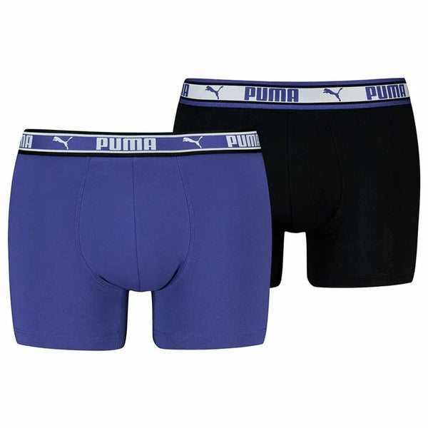 Puma Herren Boxershorts Blau – 2er-Pack - Mode & Accessoires