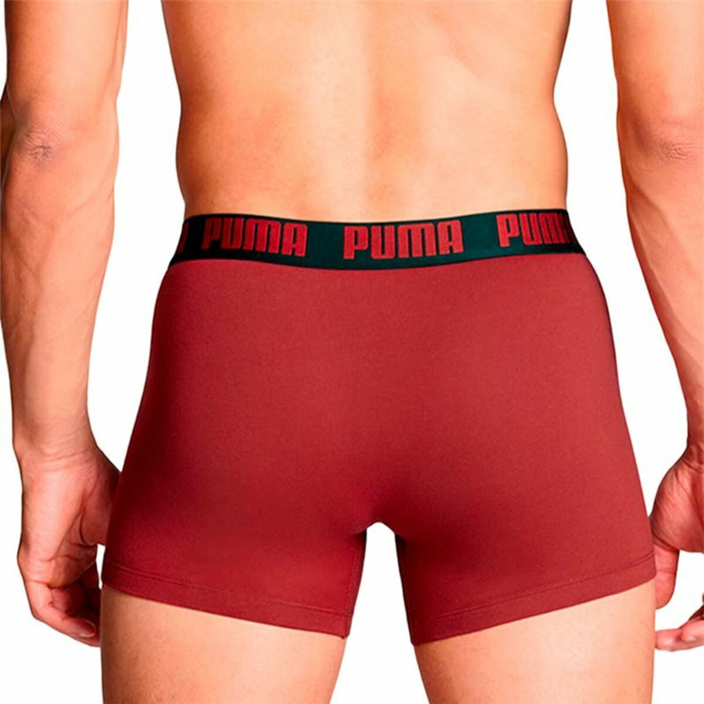 Puma Herren-Boxershorts burgundy Rot – Hochwertiger Komfort - Mode & Accessoires