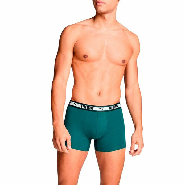 Puma Herren-Boxershorts aus hochwertigem Material in Grün - Mode & Accessoires