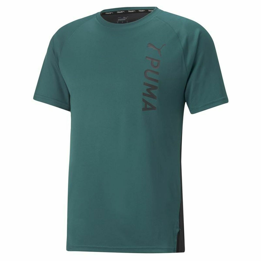 Puma Herren Kurzarm-T-Shirt Dunkelgrün Sportlich - Sport & Freizeit