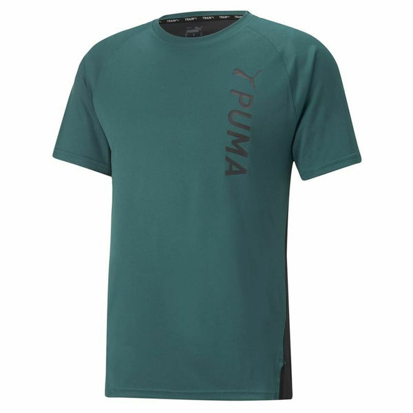 Puma Herren Kurzarm-T-Shirt Dunkelgrün Sportlich - Sport & Freizeit