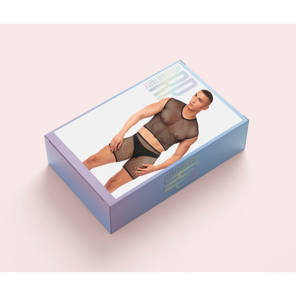 Rainbow Party Erotik Unterwäsche-Set Schwarz L/XL für Damen - Shop