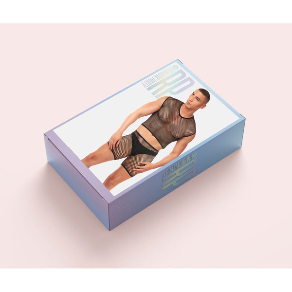 Rainbow Party Erotik Unterwäsche-Set Schwarz L/XL für Damen - Shop