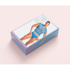 Rainbow Party Unterwäsche-Set Blau S/M – 3 Teile - Erotik Shop