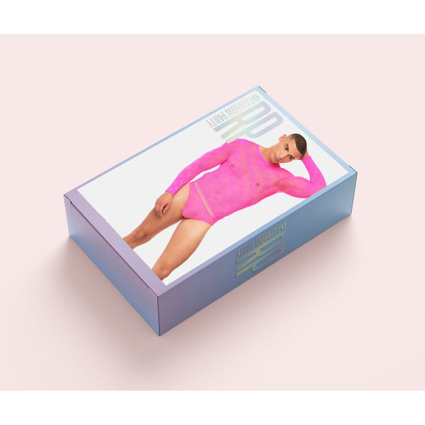 Rainbow Party Unterwäsche-Set Rosa 2-teilig L/XL - Erotik Shop