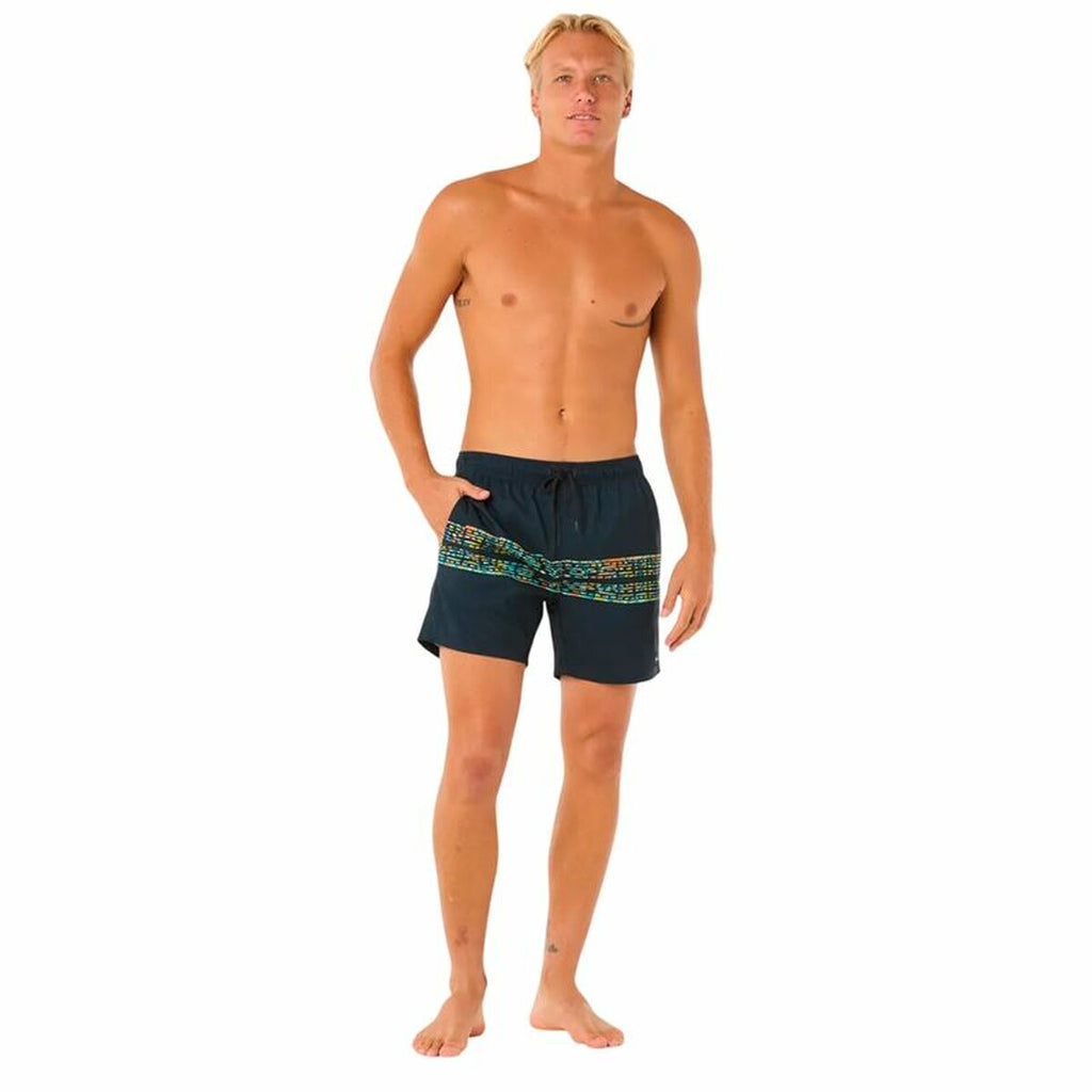 Rip Curl Herren Badehose Framed Volley Marineblau Sportlich - Sport & Freizeit