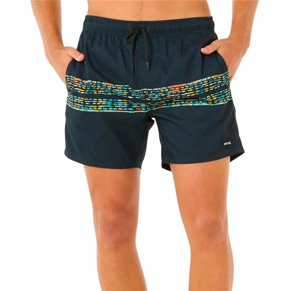Rip Curl Herren Badehose Framed Volley Marineblau Sportlich - Sport & Freizeit