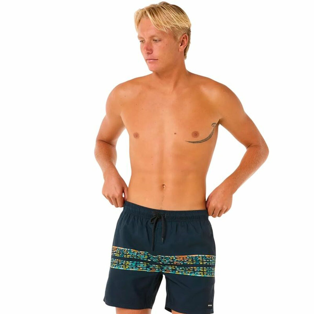 Rip Curl Herren Badehose Framed Volley Marineblau Sportlich - Sport & Freizeit