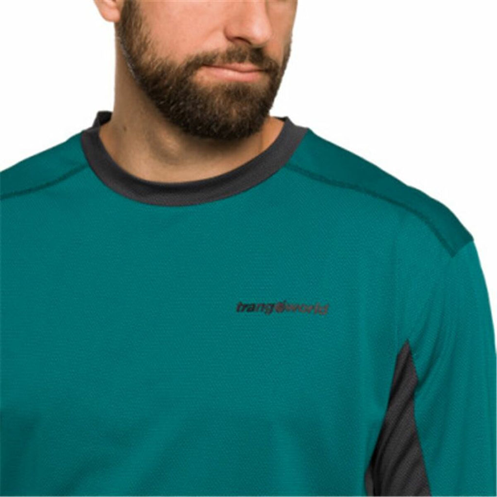 Trangoworld Herren Kurzarm-T-Shirt Grün – Atmungsaktiv - Sport & Freizeit
