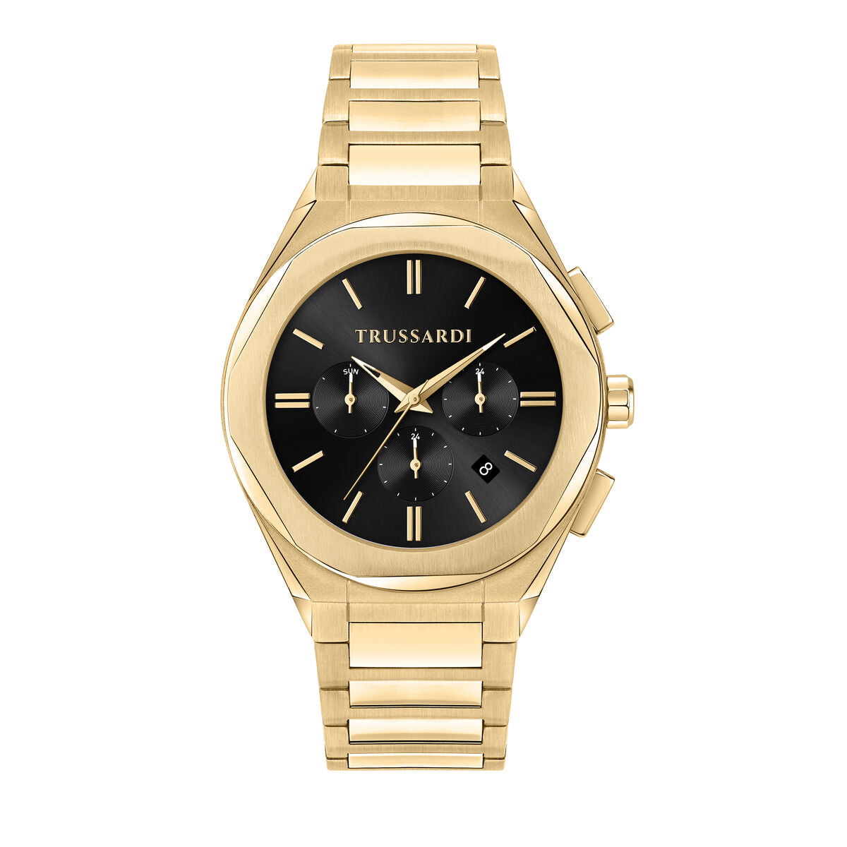 Trussardi Herrenuhr – Goldfarbenes Design Stilvoll
