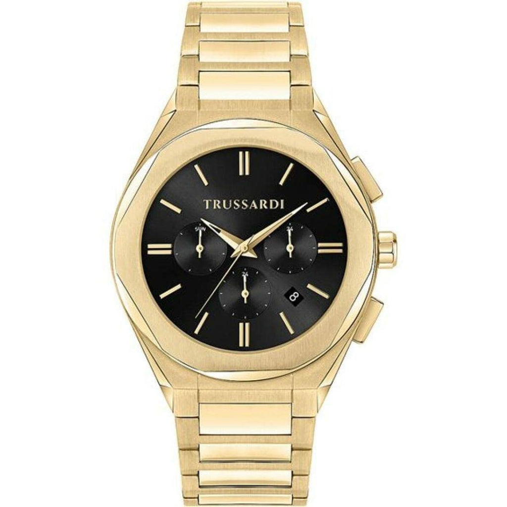 Trussardi Herrenuhr – Goldfarbenes Design Stilvoll