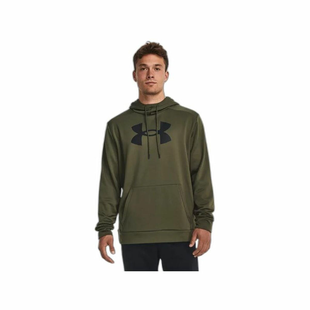 Under Armour Herren Fleece Sweater Kapuze Olive Komfort - Sport & Freizeit