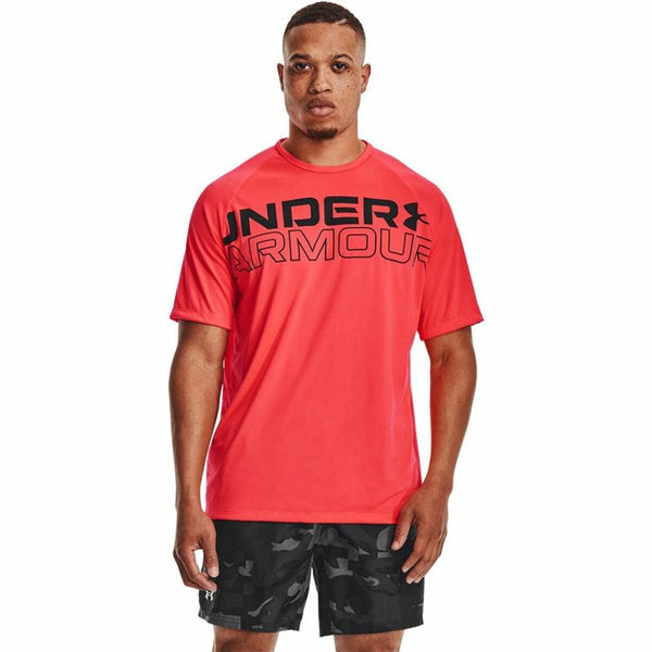 Under Armour Herren Kurzarm-T-Shirt Tech 2.0 Rot - Sport & Freizeit