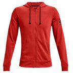 Under Armour Herren Sportjacke Rot – Baumwolle/Polyester - Sport & Freizeit