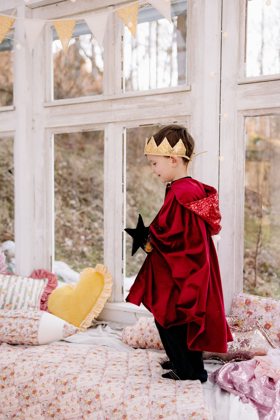 Kinder-Kostümumhang – Red Riding Hood, Rot – Detailansicht 2