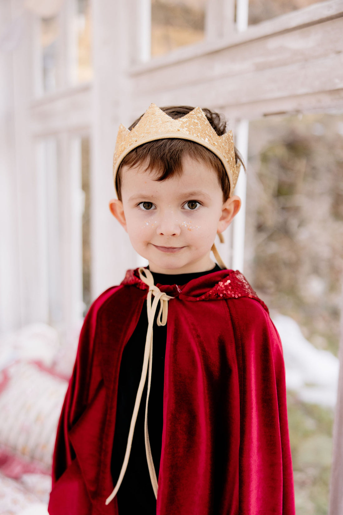 Kinder-Kostümumhang – Red Riding Hood, Rot – Detailansicht 4