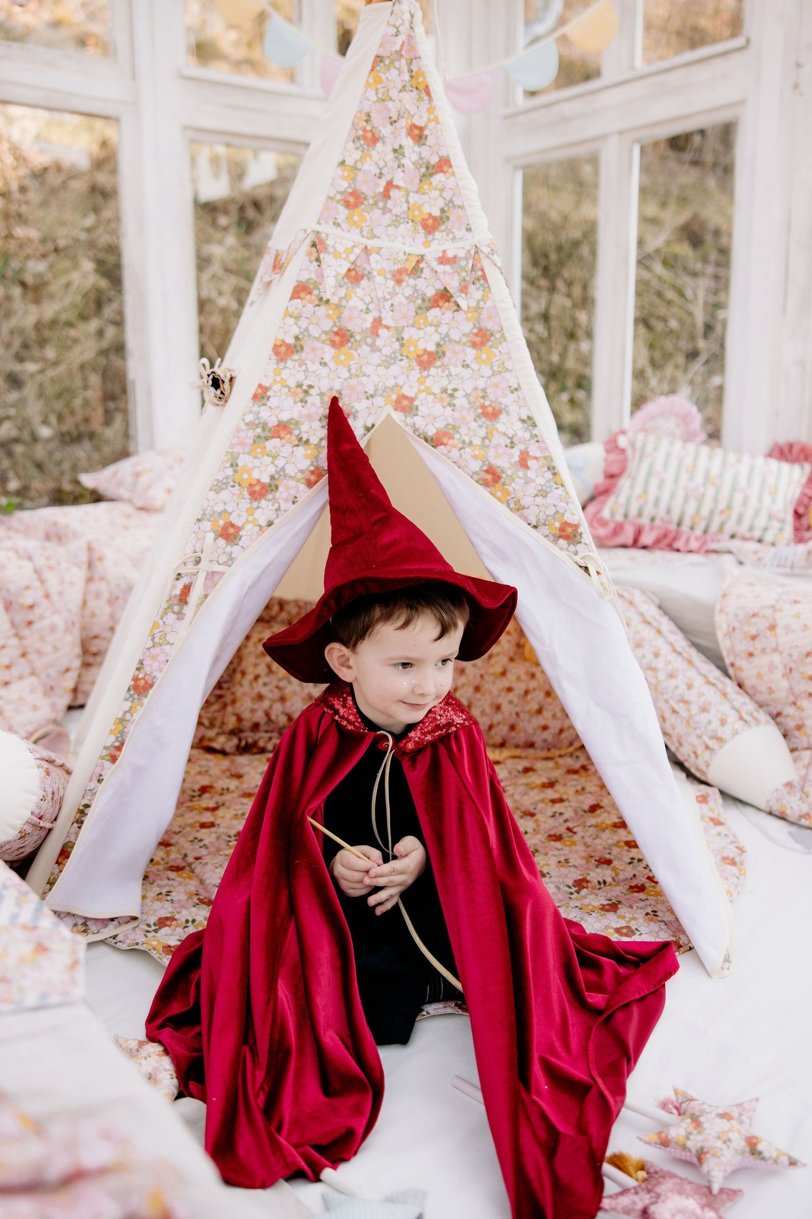 Kinder-Kostümumhang – Red Riding Hood, Rot – Produktansicht 2