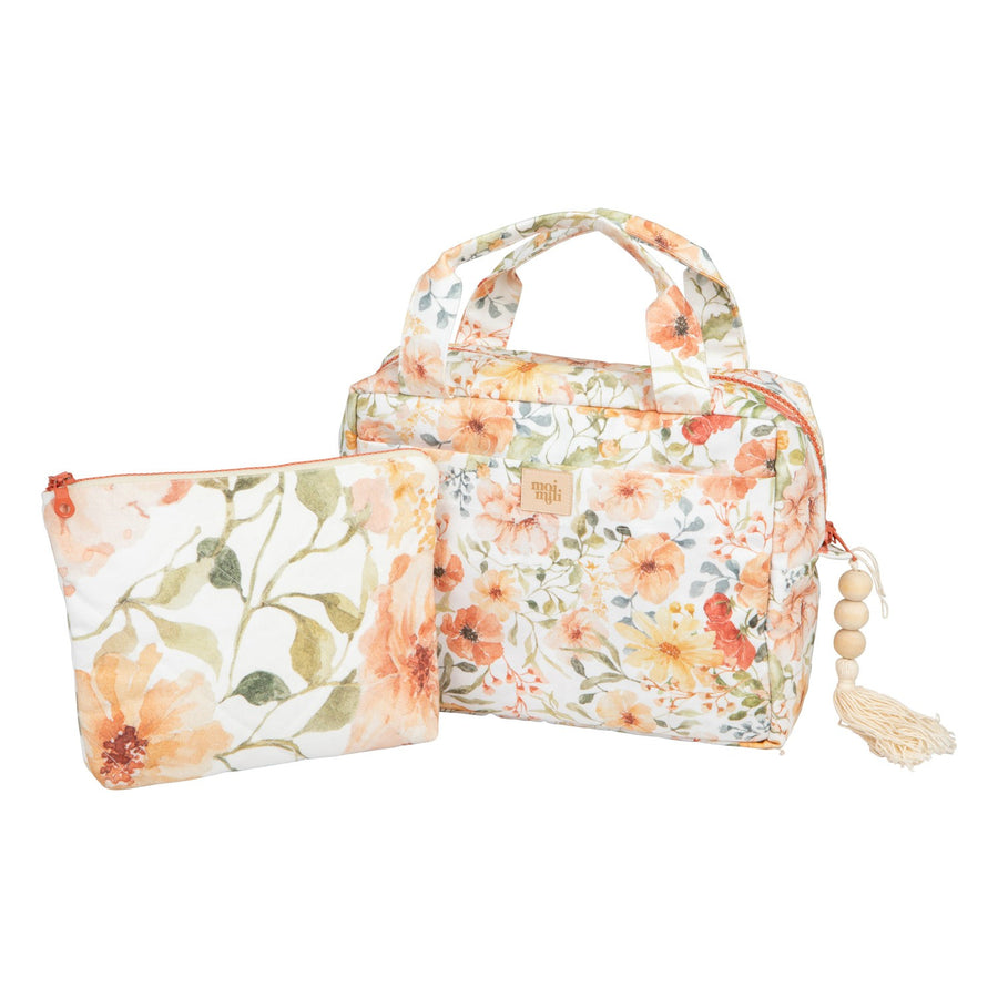 Kosmetiktaschen-Set 2-teilig – Flower Power
