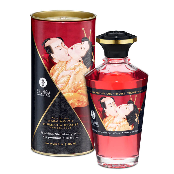 Massageöl Shunga SHU127-Sparkling Strawberry Wine 100ml - Neuheiten
