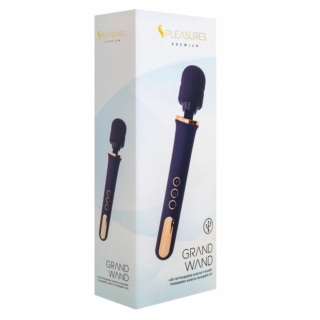 Massagevorrichtung S Pleasures Grand Wand Gold Purpur