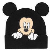 Mickey Mouse Peeping Beanie – Schwarz