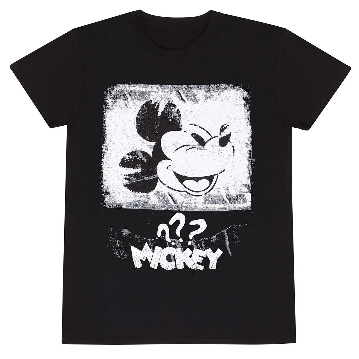 Mickey Mouse Poster Style Unisex-T-Shirt – Schwarz