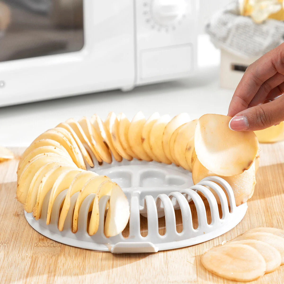 Mikrowellen-Chips-Set mit Hobel und Rezepten Chipit – Produktansicht 5