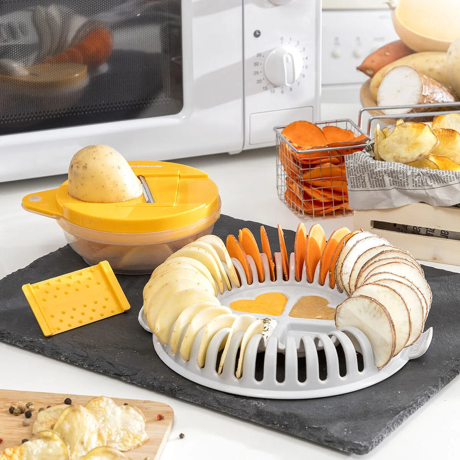 Mikrowellen-Chips-Set Chipit mit Hobel und Rezepten