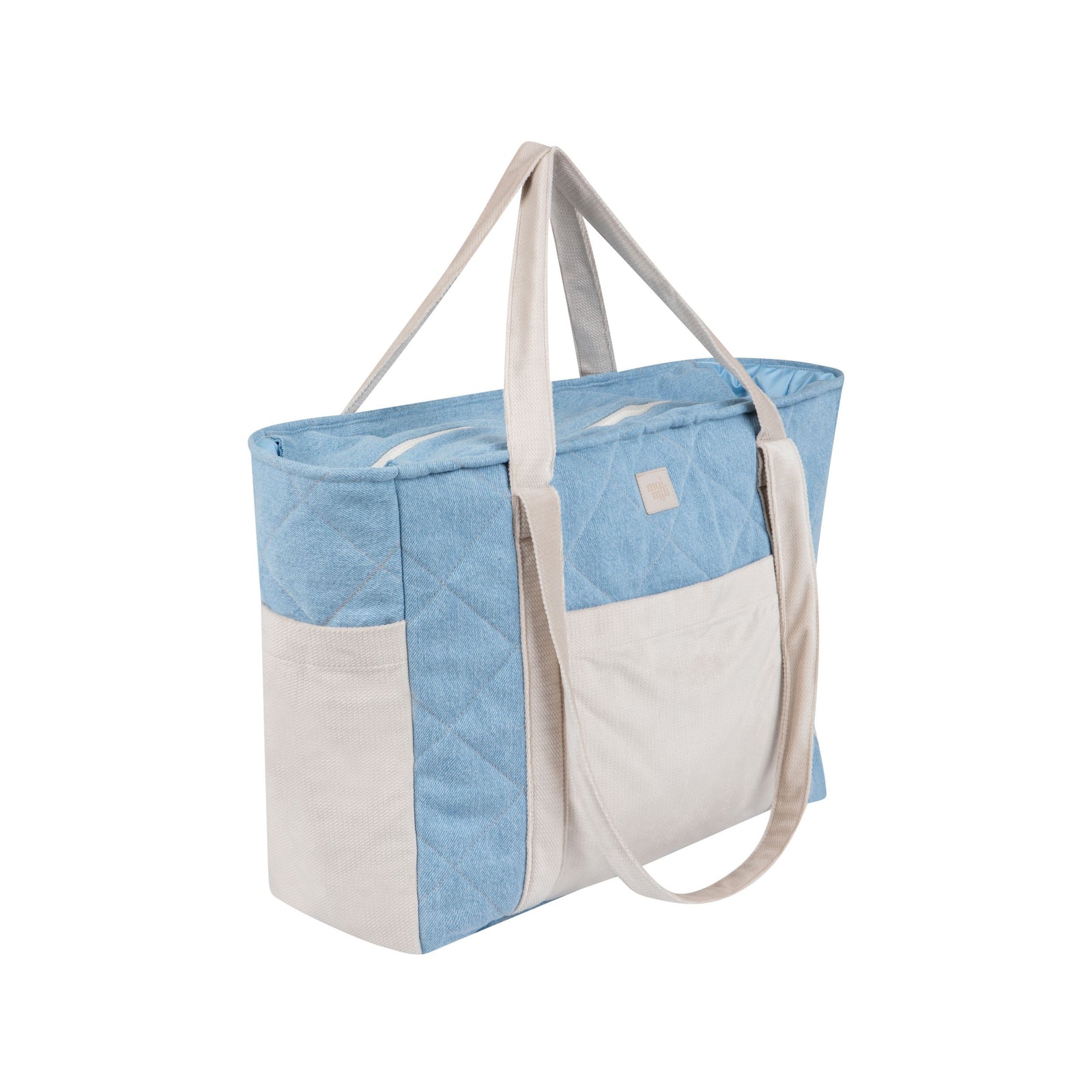 Mom- & Weekender-Tasche – Jeansblau – Produktansicht 3