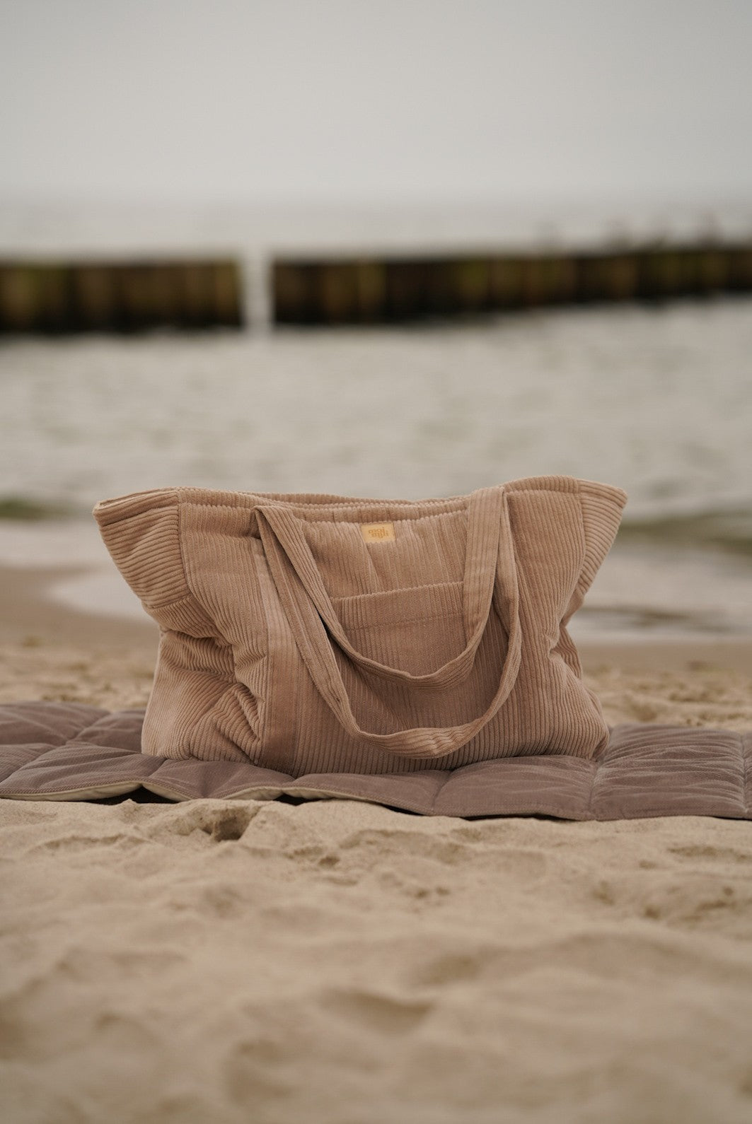Mom- & Weekender-Tasche – Latte – Detailansicht 3