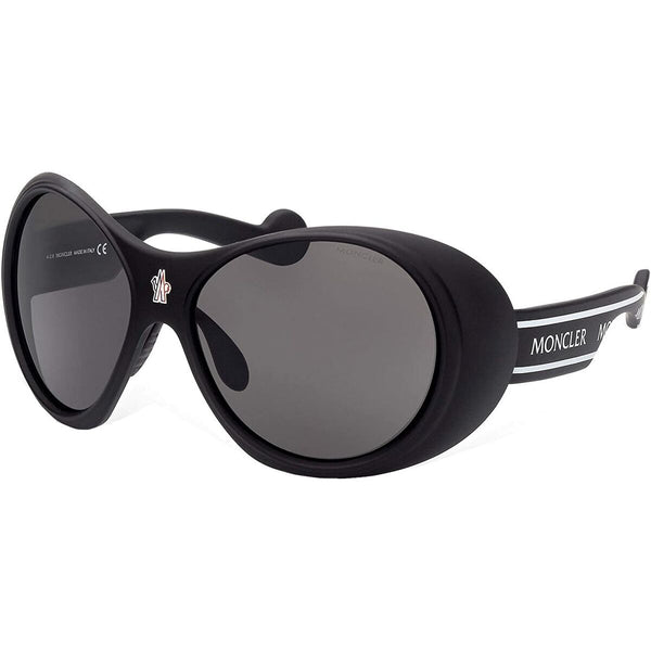 Black Moncler Sonnenbrille mit hochwertigem Kunststoff, stilvolles design unisex-brille