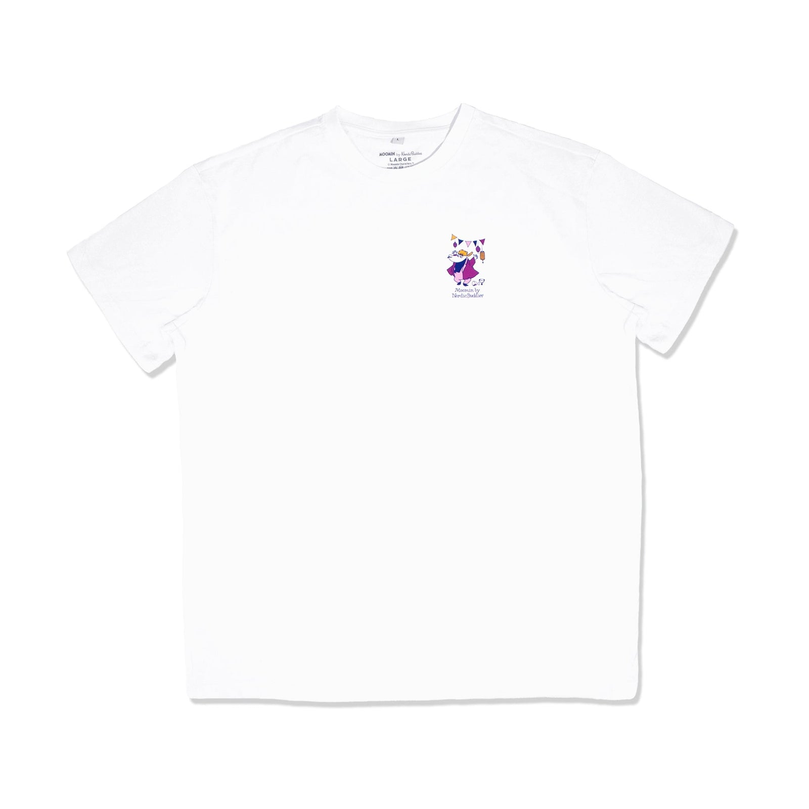Schweres Unisex-T-Shirt Moomin Party – Weiß – Produktansicht 2