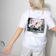 Schweres Unisex-T-Shirt Moomintroll Jungle – Weiß