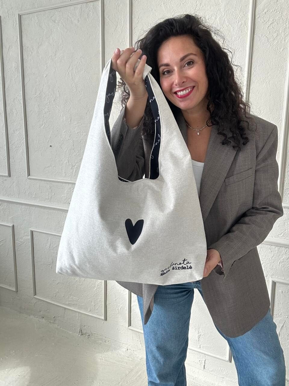 Moon Handtasche Heart – Weiß – Produktansicht 4